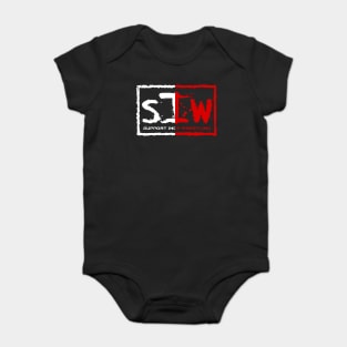 support indy wrestling Baby Bodysuit